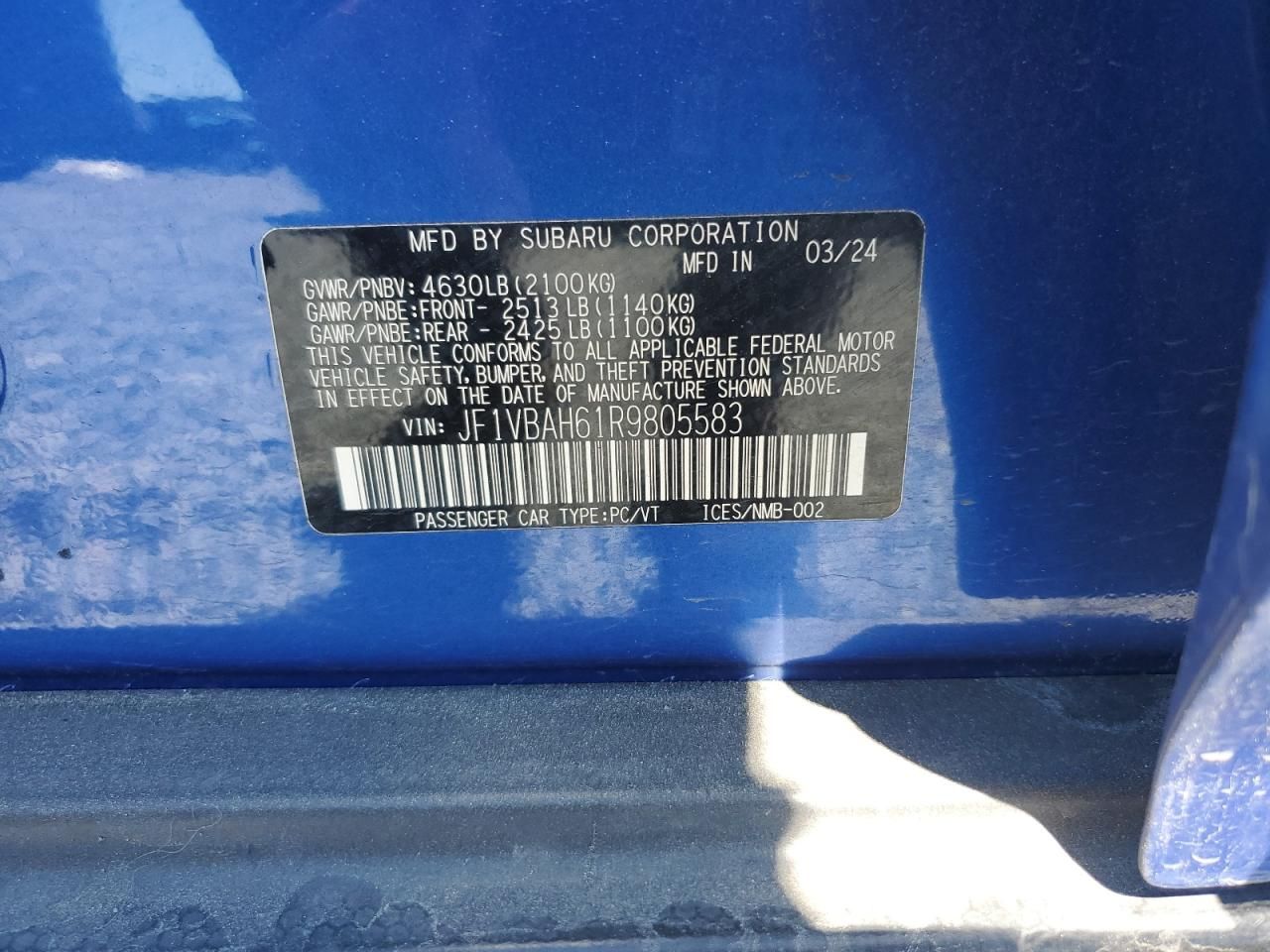 2024 Subaru Wrx Premium