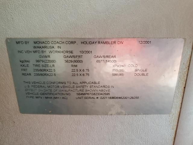 2002 Workhorse Custom Chassis Motorhome Chassis W22