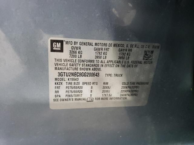 2016 GMC Sierra K1500 SLT