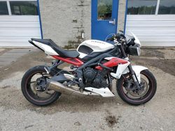 Salvage motorcycles for sale at Sandston, VA auction: 2017 Triumph 2014 Triumph Motorcycle Street Triple R