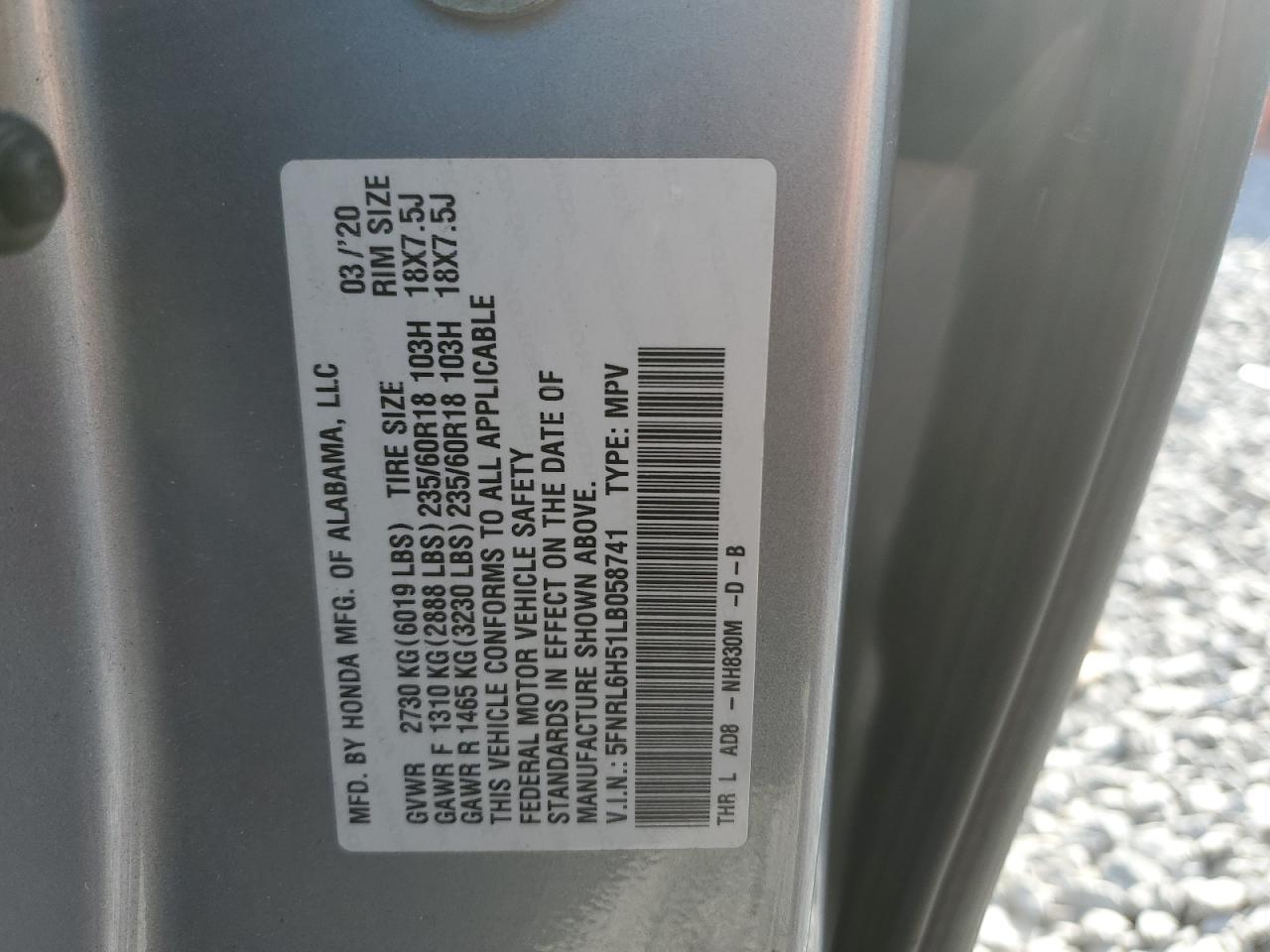 2020 Honda Odyssey ex