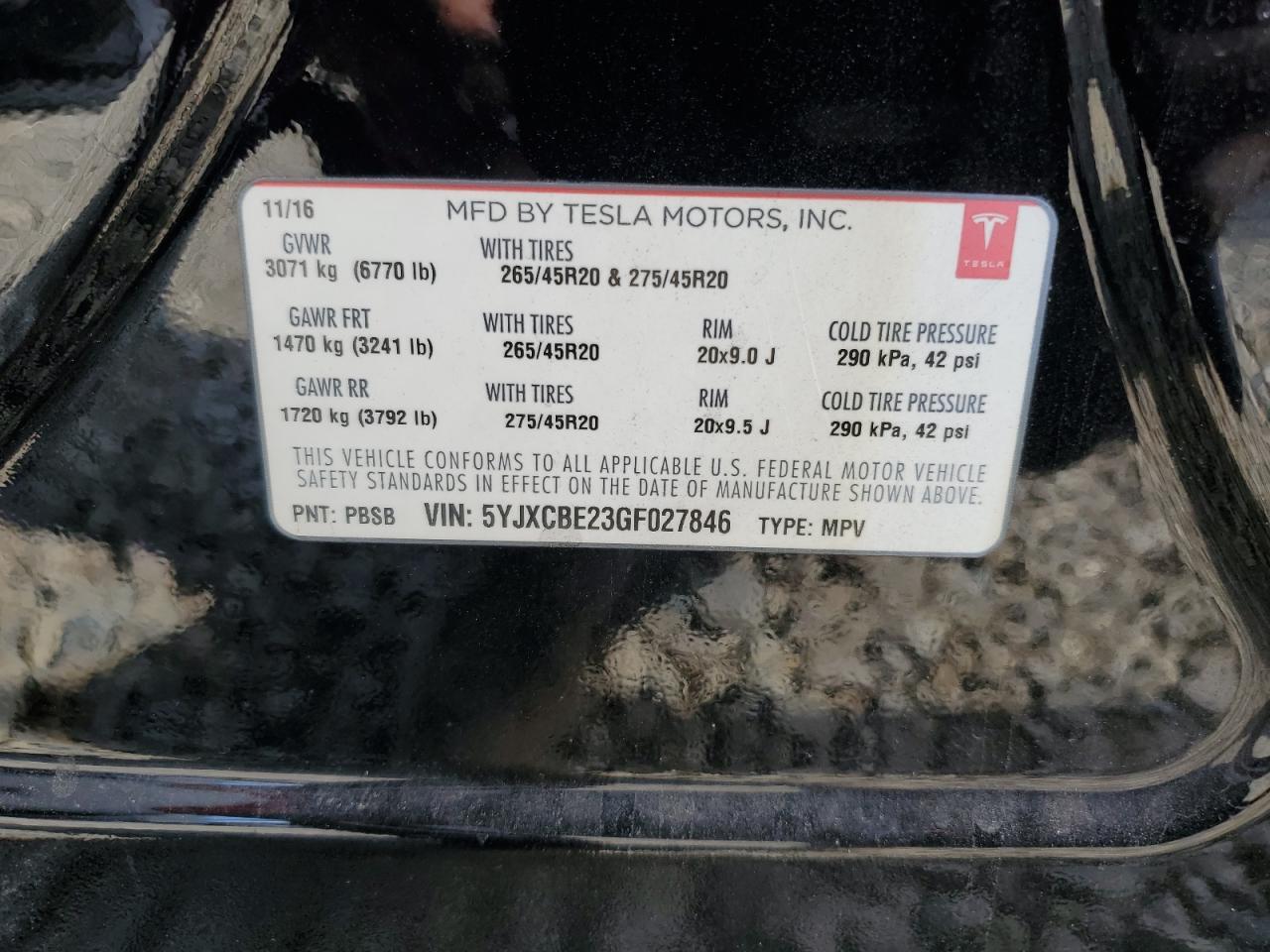 2016 Tesla Model x