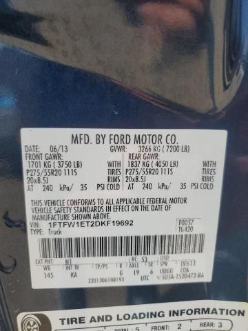 2013 Ford F150 Supercrew