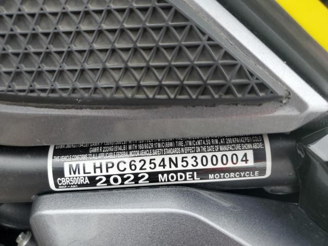 2022 Honda CBR500 RA