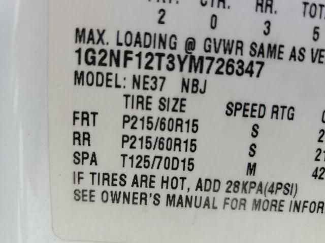 2000 Pontiac Grand AM SE1