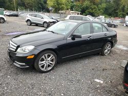 Mercedes-Benz salvage cars for sale: 2014 Mercedes-Benz C 300 4matic