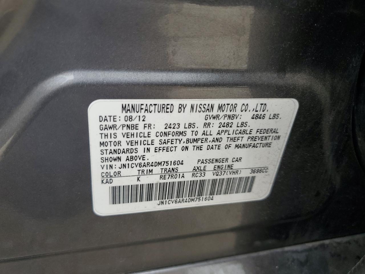 2013 Infiniti G37