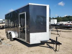 Salvage trucks for sale at Greenwell Springs, LA auction: 2021 Maxim UM 7X16 TA Enclosed Cargo Trailer