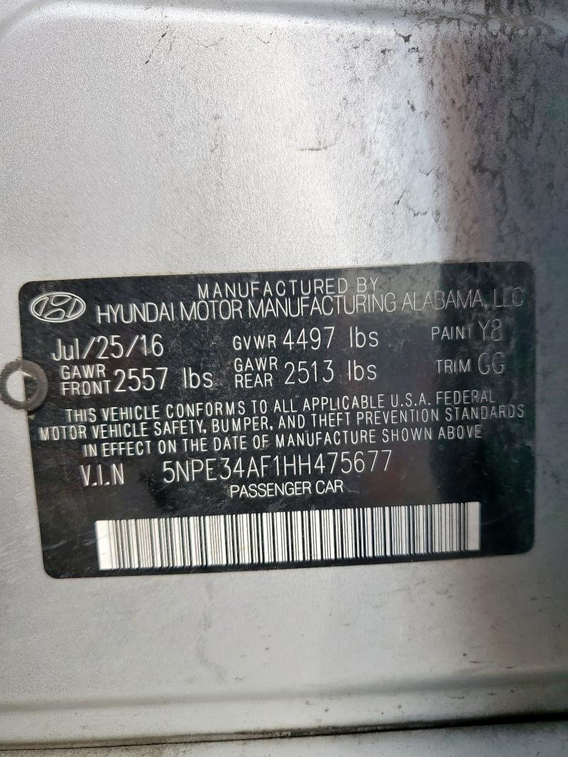 2017 Hyundai Sonata Sport