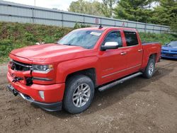 Salvage trucks for sale at Davison, MI auction: 2016 Chevrolet Silverado K1500 LTZ
