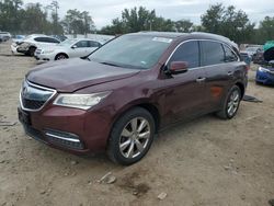 Acura mdx salvage cars for sale: 2014 Acura MDX Advance