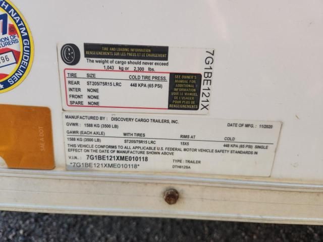 2021 Discovery Cargo DTH612SA Enclosed Cargo Trailer