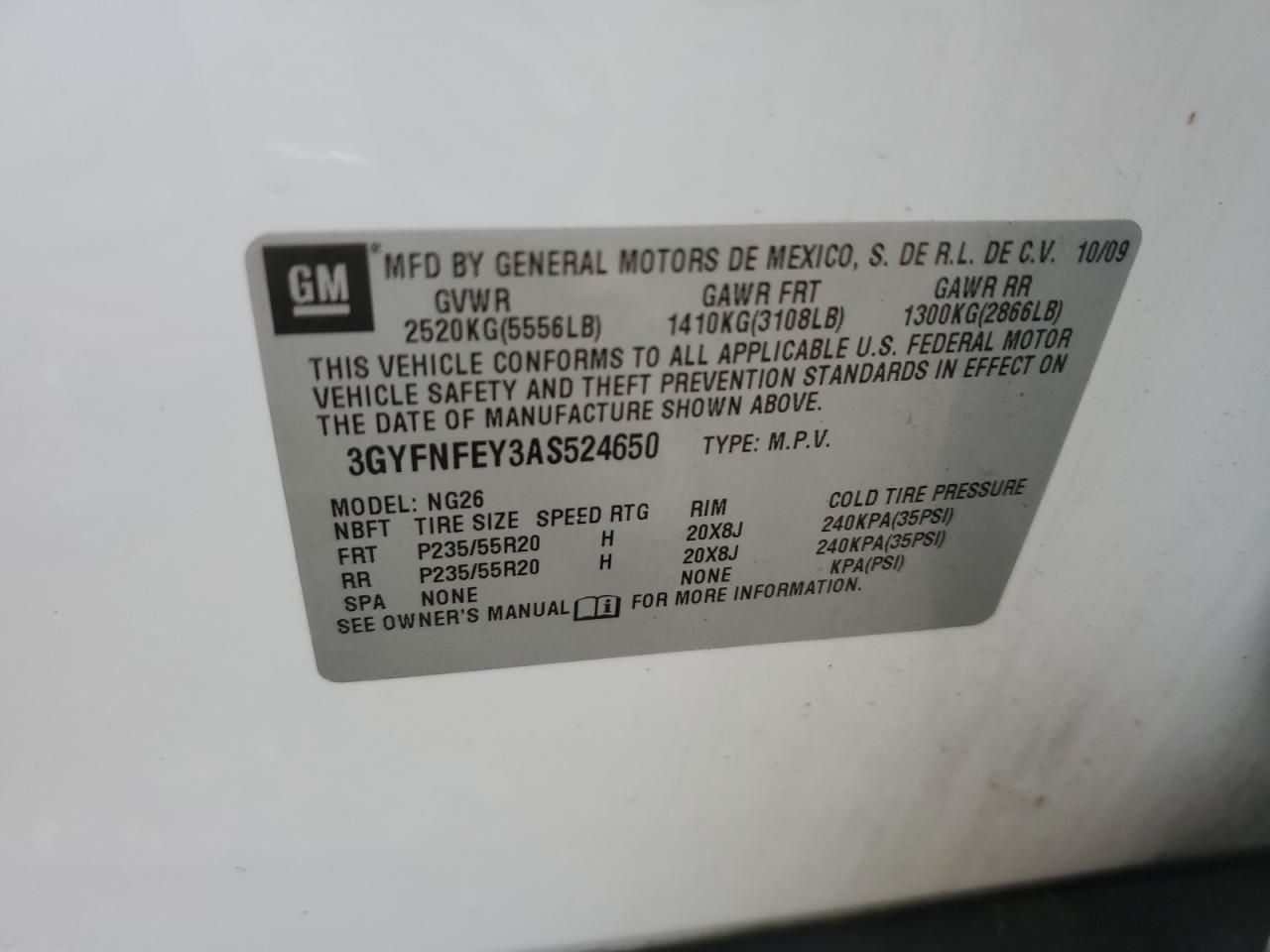 2010 Cadillac Srx Premium Collection