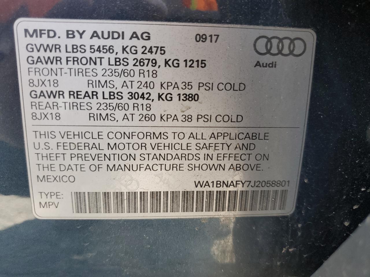 2018 Audi Q5 Premium Plus