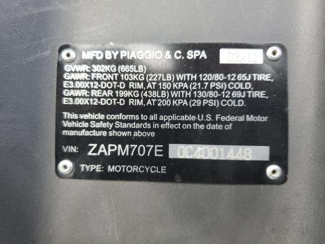 2012 Piaggio Typhoon 125