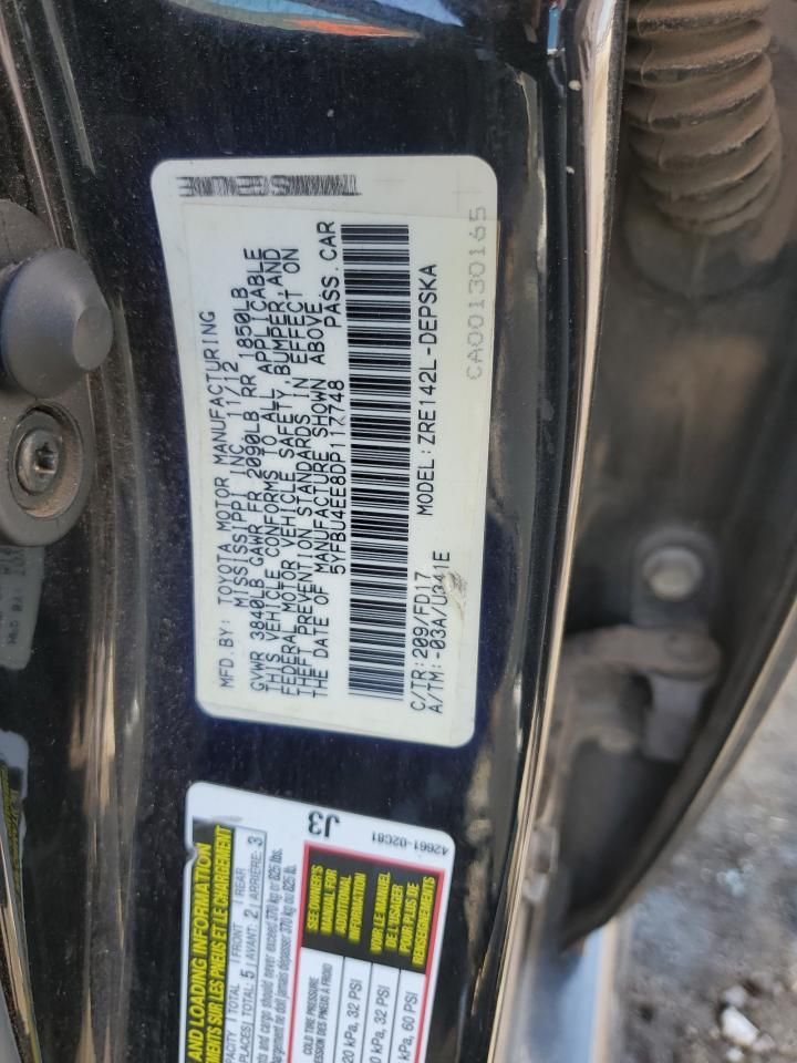 2013 Toyota Corolla Base