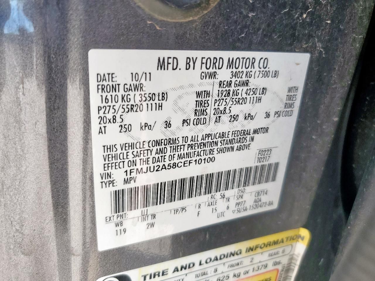 2012 Ford Expedition Limited