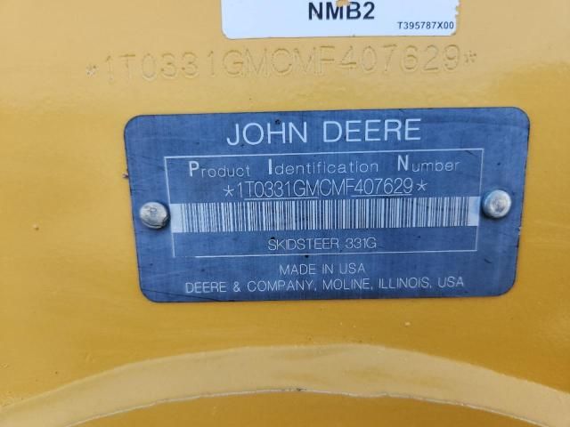 2021 John Deere 331G Tracked Skid Steer Loader