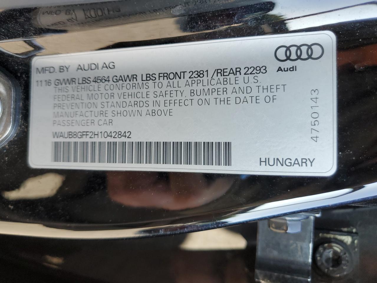 2017 Audi A3 Premium