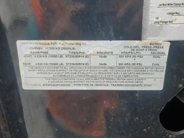 2023 PJ 3F342 Equipment Trailer