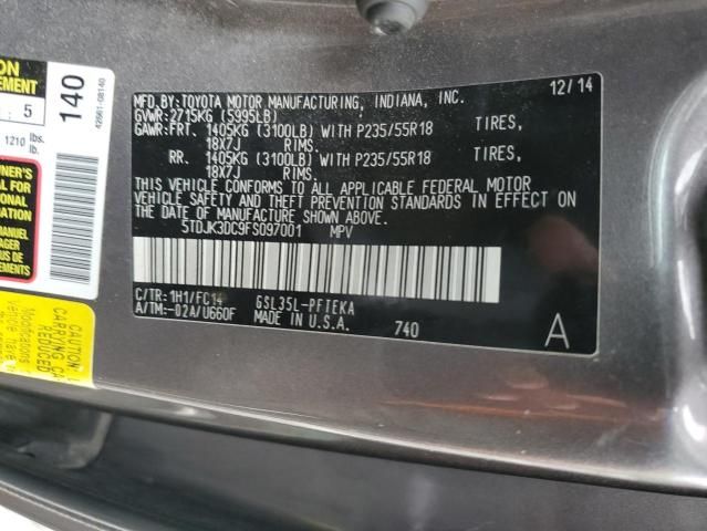 2015 Toyota Sienna le