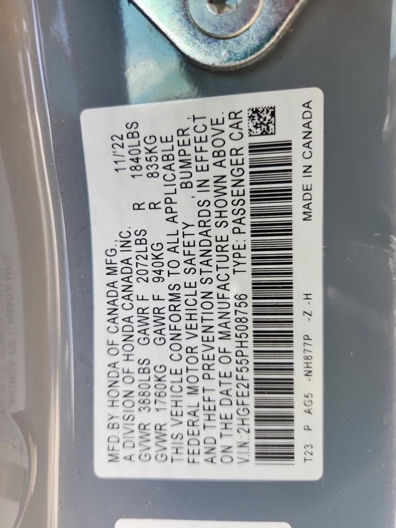 2023 Honda Civic Sport