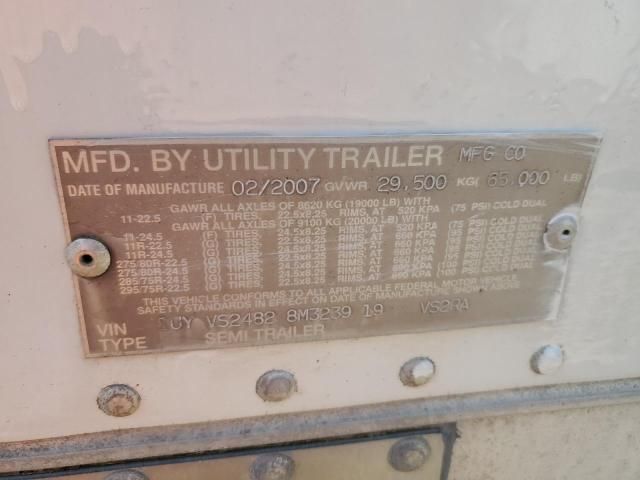 2008 Utility VS2RA Refrigerated Van Trailer