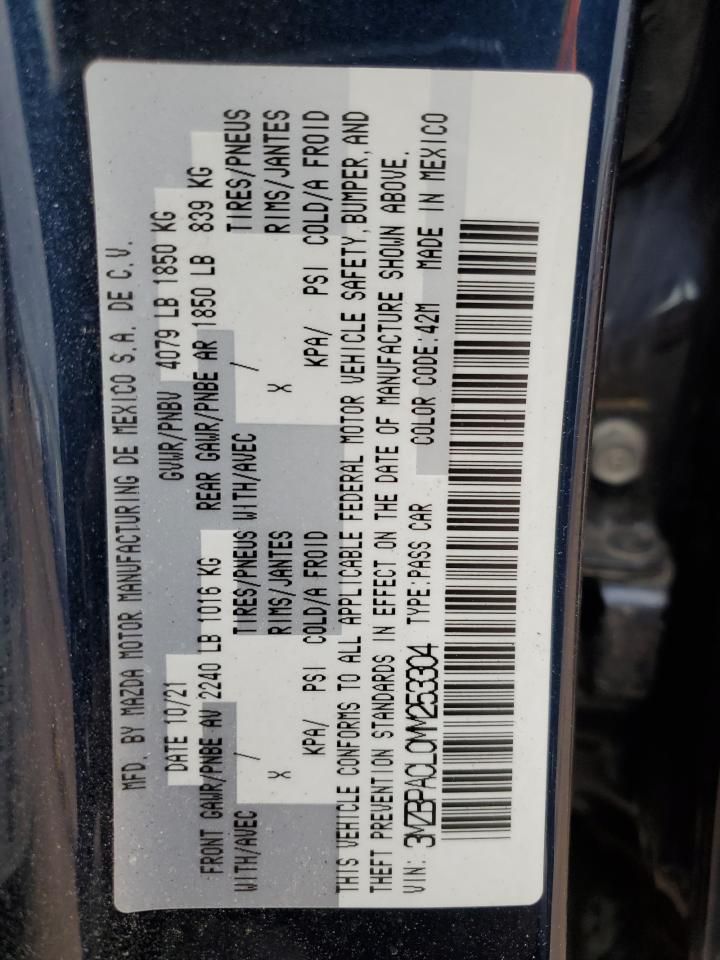 2021 Mazda 3 Preferred