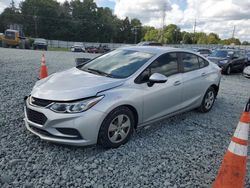 Chevrolet Cruze ls salvage cars for sale: 2018 Chevrolet Cruze LS