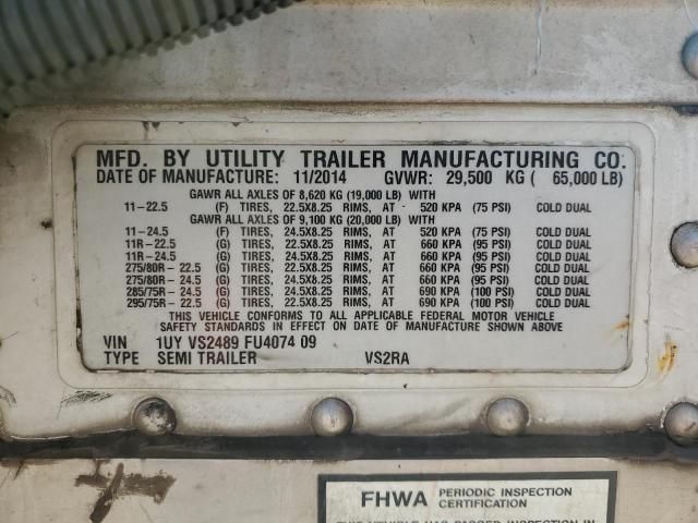 2015 Utility Trailer-Refrigerated Van Trailer
