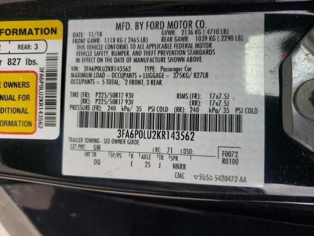 2019 Ford Fusion SE