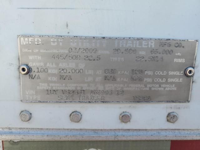 2010 Utility VS2RA Refrigerated Van Trailer