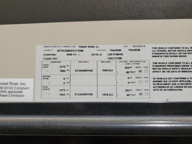 2015 Primetime Crusader F