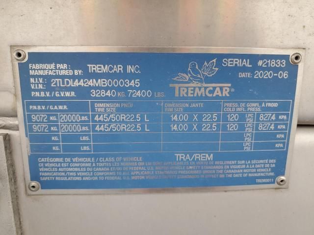 2021 Tremcar Tank Trailer