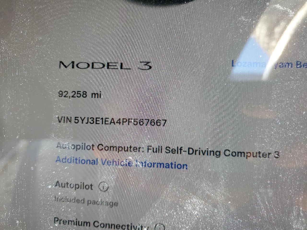 2023 Tesla Model 3