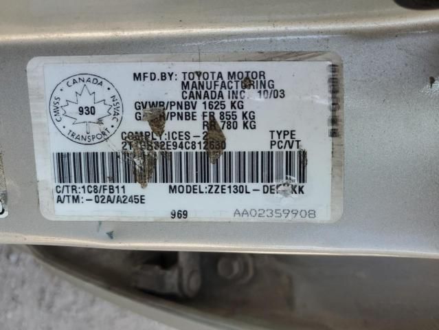 2004 Toyota Corolla ce