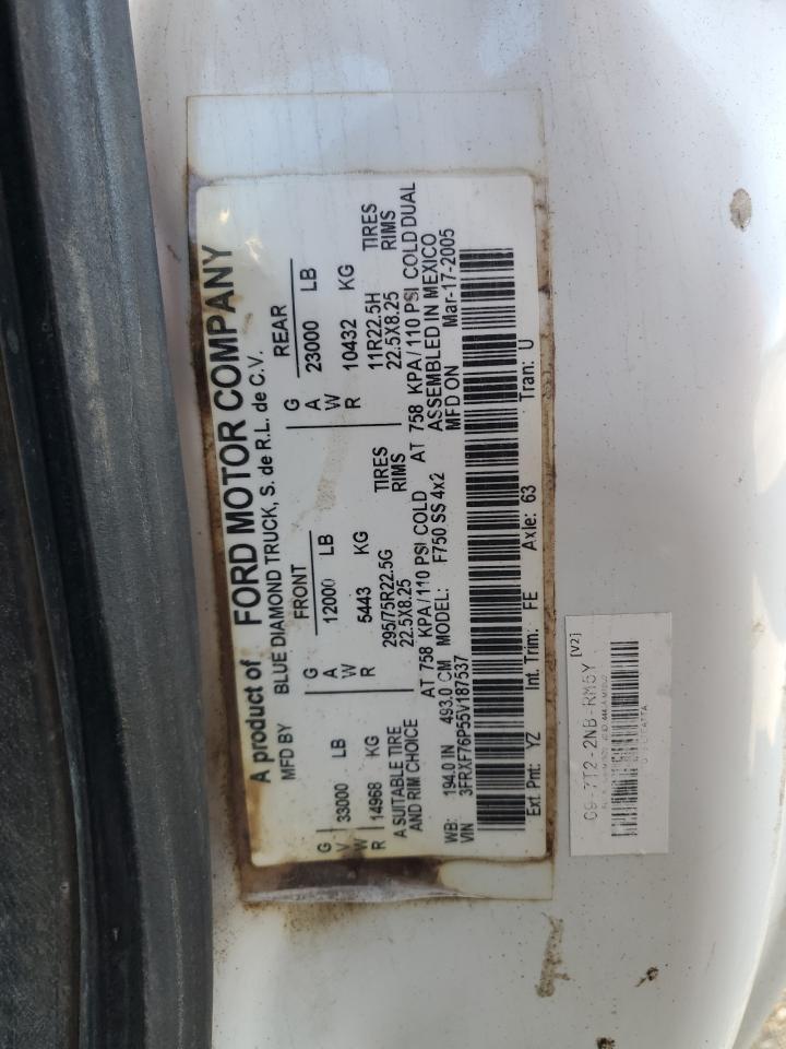 2005 Ford F750 Super Duty oil Distributor Truck