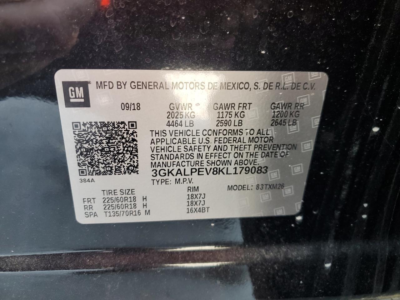 2019 GMC Terrain slt