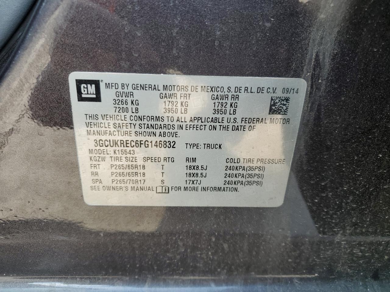 2015 Chev Silverado
