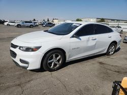 Salvage cars for sale from Copart Bakersfield, CA: 2017 Chevrolet Malibu LS