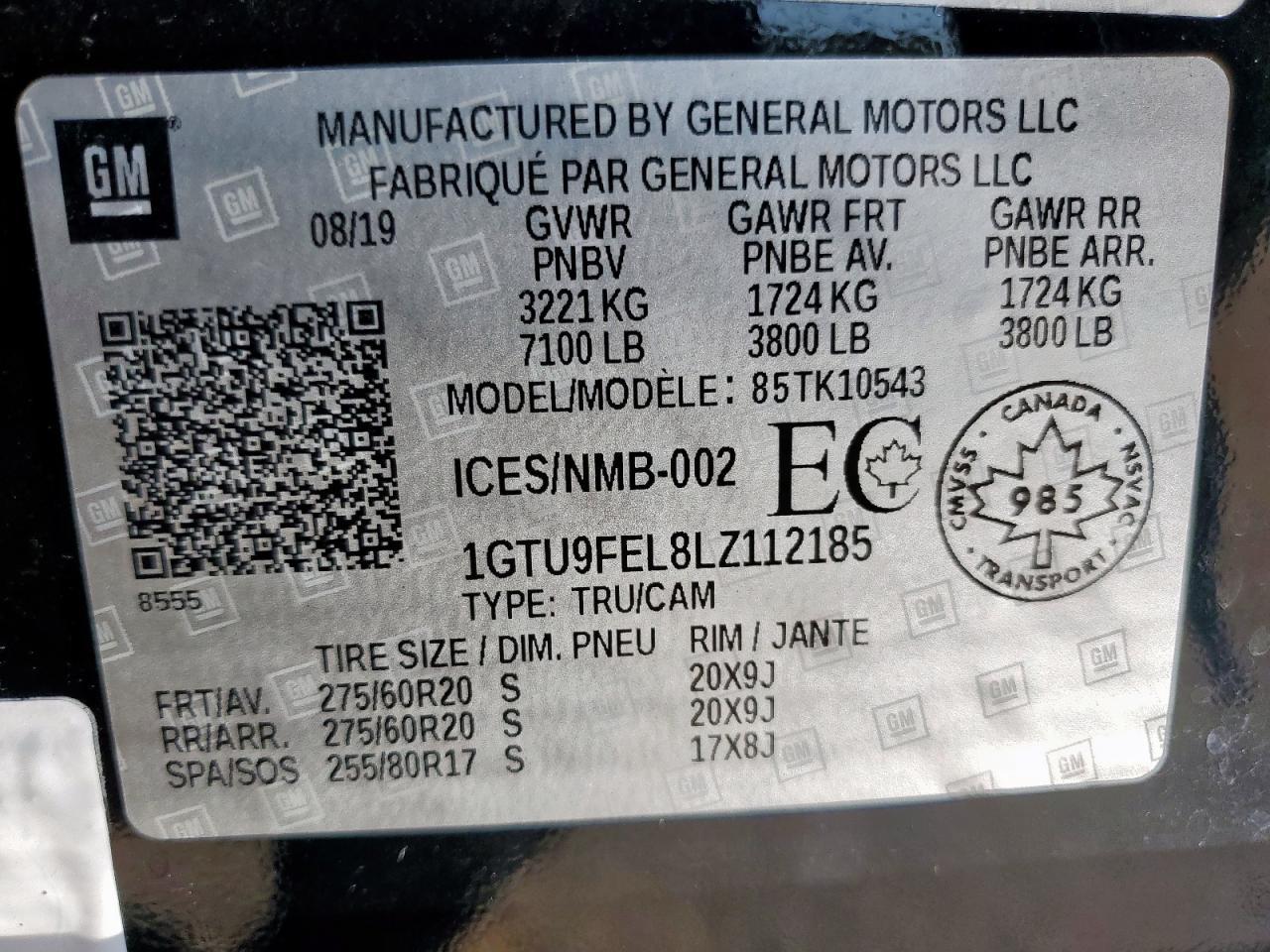 2020 GMC Sierra K1500 Denali