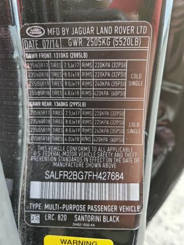 2015 Land Rover LR2 BASE/HSE