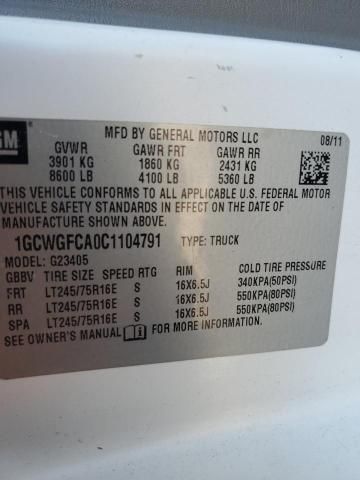 2012 Chevrolet Express G2500