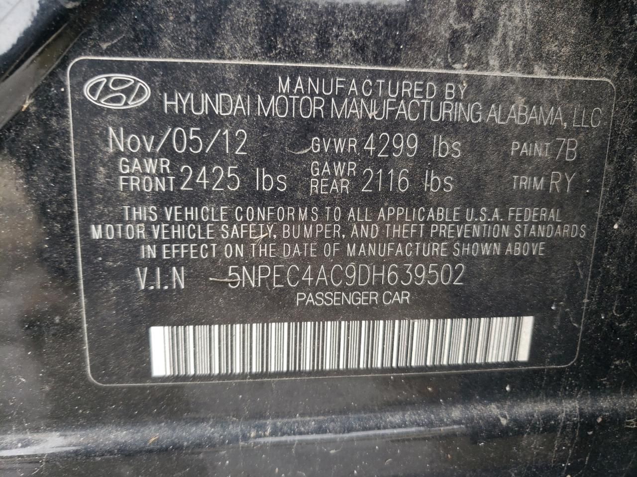 2013 Hyundai Sonata se