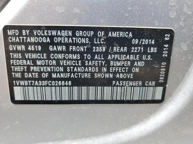 2015 Volkswagen Passat SE
