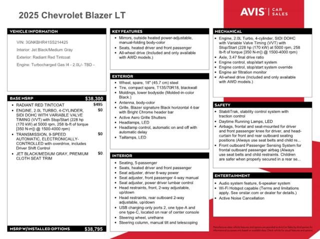2025 Chevrolet Blazer 2LT