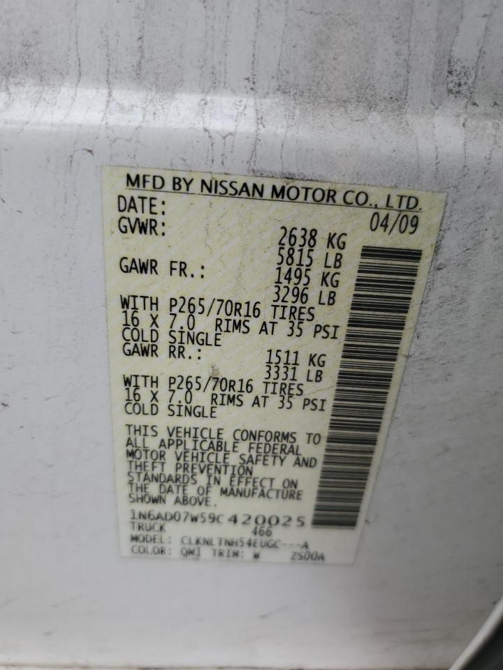 2009 Nissan Frontier Crew cab se