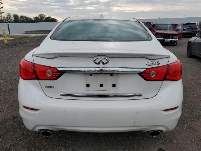 2016 Infiniti Q50 red Sport 400