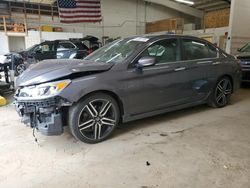 Honda Accord Sport salvage cars for sale: 2017 Honda Accord Sport