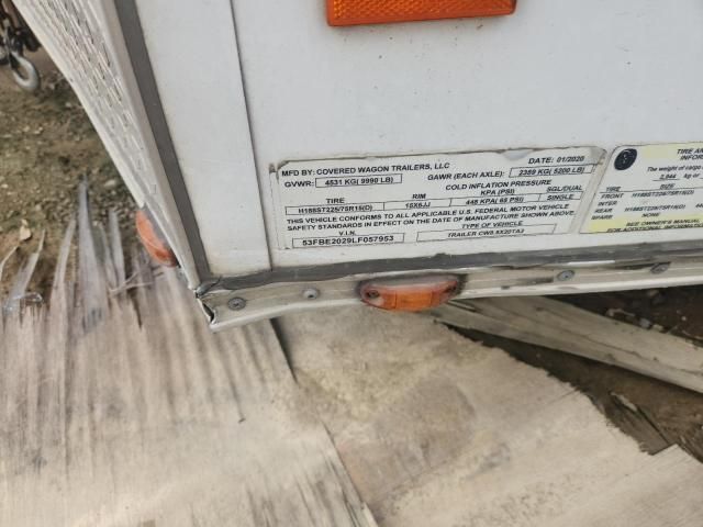 2020 Covered Wagon Traile 2020 Covered Wagon CW85X20TA3 Enclosed Cargo Trail